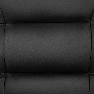 Emma And Oliver Black LeatherSoft Executive Reception Chair - Guest Chair 3 Emma And Oliver Black LeatherSoft Executive Reception Chair - Guest Chair - Image 3