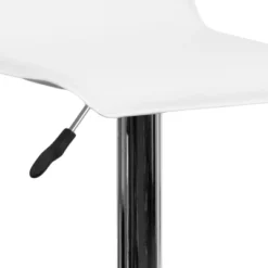 Emma And Oliver 2 Pack Contemporary Vinyl Adjustable Height Barstool With Solid Wave Seat And Chrome Base -Emma And Oliver GUEST 1bbf3249 53e4 4d12 84f7 b7096e3c95ac