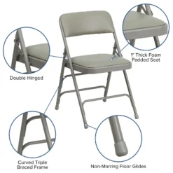 Emma And Oliver 4 Pack Home & Office Portable Party Events Padded Metal Folding Chair 14 Emma And Oliver 4 Pack Home & Office Portable Party Events Padded Metal Folding Chair -Emma And Oliver GUEST 1c1d5395 402c 4dbd bb21 d033336b5263