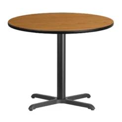 Emma And Oliver 36" Round Laminate Table Top With 30"x30" Table Height Base -Emma And Oliver GUEST 1cc2f793 74bc 43d5 aa8d 9bb97932a6c3