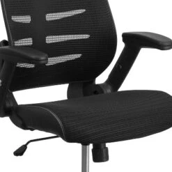 Emma And Oliver High Back Black Mesh Swivel Ergonomic Office Chair With Adjustable Flip-Up Arms 13 Emma And Oliver High Back Black Mesh Swivel Ergonomic Office Chair With Adjustable Flip-Up Arms -Emma And Oliver GUEST 1ccefb27 b9d9 4cef 838b 158a83ebd414