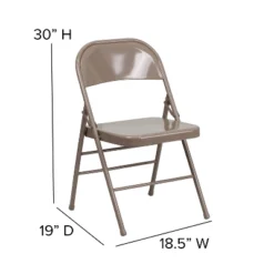 Emma And Oliver 2 Pack Home & Office Portable Party Events Steel Metal Folding Chair -Emma And Oliver GUEST 1d8614e9 4375 4136 9e24 a12fd57c03ab