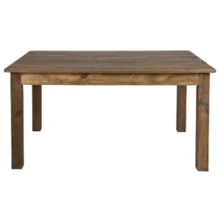 Emma And Oliver 60" X 38" Rectangular Antique Rustic Solid Pine Farm Dining Table -Emma And Oliver GUEST 1de817a0 1bfd 4a83 b9b0 e7d0434d8f77