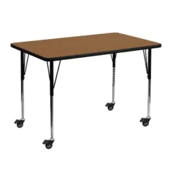 Emma And Oliver Mobile 30x48 Rectangle Laminate Adjustable Activity Table 5 Emma And Oliver Mobile 30x48 Rectangle Laminate Adjustable Activity Table -Emma And Oliver GUEST 1e7a708c e0c6 4934 9999 26034af487b6
