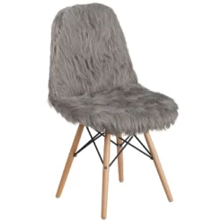 Emma And Oliver Shaggy Dog Fur Accent Chair -Emma And Oliver GUEST 1e7e6061 46bc 4faf 8455 9da166c372f5