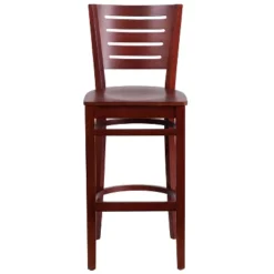 Emma And Oliver Slat Back Wooden Restaurant Dining Barstool -Emma And Oliver GUEST 1f216c7c fba7 4479 bcec e587e6fe29fc