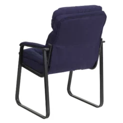 Emma And Oliver Executive Side Reception Chair With Lumbar Support And Sled Base -Emma And Oliver GUEST 1f3d6fb4 3fd8 4f1a ba01 c9a86586e20d