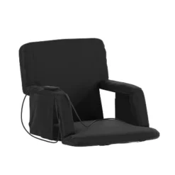 Emma And Oliver Portable Heated Reclining Stadium Chair With Armrests, Padded Back & Heated Seat With Dual Storage Pockets And Backpack Straps -Emma And Oliver GUEST 1f934520 76c9 4b04 ad24 75001cf78836