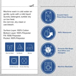 Emma And Oliver Smooth Fabric Waterproof And Hypoallergenic Mattress Protector -Emma And Oliver GUEST 1f945e54 6985 4f77 bbdc 38da35e9d323