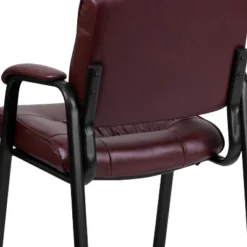 Emma And Oliver LeatherSoft Executive Reception Chair With Powder Coated Frame -Emma And Oliver GUEST 1fcfc6ac b03c 403c 8bbf ea6cbe8286e4