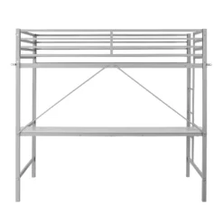 Emma And Oliver Metal Loft Bed Frame With Desk, Protective Guard Rails And Ladder For Kids, Teens And Adults 23 Emma And Oliver Metal Loft Bed Frame With Desk, Protective Guard Rails And Ladder For Kids, Teens And Adults -Emma And Oliver GUEST 201fd09c b4de 4689 a545 9851484665dc