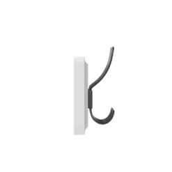 Emma And Oliver 34" Solid White Rustic Wall Hanging Storage Rack With Hooks For Entryway, Kitchen, Bathroom And More -Emma And Oliver GUEST 2035cf84 561a 4953 901c baf8816acc07