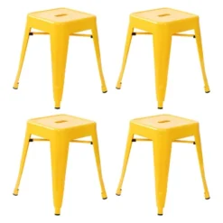 Emma And Oliver 18 Inch Table Height Indoor Stackable Metal Dining Stool-Set Of 4 33 Emma And Oliver 18 Inch Table Height Indoor Stackable Metal Dining Stool-Set Of 4 -Emma And Oliver GUEST 204c5e25 7efd 473a bc35 e3cf1a7ac8e0