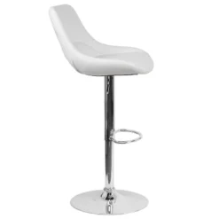 Emma And Oliver Adjustable Height Gas Lift Swivel Bar Stool With Support Pillow - Dining Stool -Emma And Oliver GUEST 2196f8dc f009 4828 8b02 d4915f1c959d
