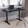 Emma And Oliver Electric Height Adjustable Standing Desk - 48" Wide X 24" Deep