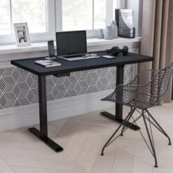 Emma And Oliver 16 Emma And Oliver Electric Height Adjustable Standing Desk - 48" Wide X 24" Deep