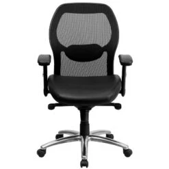 Emma And Oliver Mid-Back Super Mesh Executive Swivel Office Chair, Knee Tilt Control -Emma And Oliver GUEST 2203d8c5 05bb 450f 84e7 f83cdd46bac0