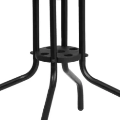 Emma And Oliver 28" Square Tempered Glass Metal Table With Rattan Edging 12 Emma And Oliver 28" Square Tempered Glass Metal Table With Rattan Edging -Emma And Oliver GUEST 223f0d6b 7679 4b00 836a 1a353f9482f2