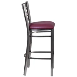 Emma And Oliver 2 Pack Clear Coated "X" Back Metal Restaurant Barstool -Emma And Oliver GUEST 2248ce17 4eac 4897 8b39 132821cf5b65