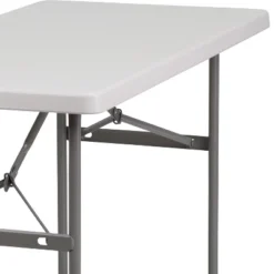 Emma And Oliver 4-Foot Granite White Plastic Folding Table - Banquet / Event Folding Table 9 Emma And Oliver 4-Foot Granite White Plastic Folding Table - Banquet / Event Folding Table -Emma And Oliver GUEST 22f1608a 53d4 4416 9b7f b326a1d17562