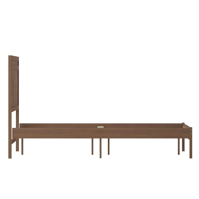 Emma And Oliver Classic Wooden Platform Bed With Headboard 7 Emma And Oliver Classic Wooden Platform Bed With Headboard - Image 7