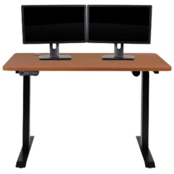 Emma And Oliver Electric Height Adjustable Standing Desk - 48" Wide X 24" Deep -Emma And Oliver GUEST 2738194b 368a 40ec 8165 862a1086129d