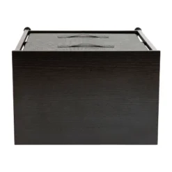 Emma And Oliver 2 Drawer Storage Stand With Wood Top & Dark Fabric Pull Drawers -Emma And Oliver GUEST 275d90e5 6843 4d6b b06a 640bfabc41b7