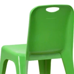 Emma And Oliver 2 Pack Plastic Stackable School Chair With Carrying Handle And 11"H Seat -Emma And Oliver GUEST 28a23a86 464a 45ec 9888 98607096bc56