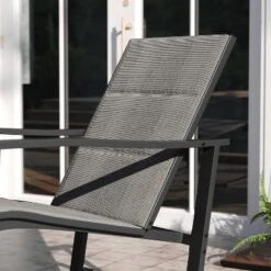 Emma And Oliver Set Of 2 Outdoor Rocking Chairs With Flex Comfort Material And Metal Frame -Emma And Oliver GUEST 29cfd2ea 457d 4e76 8a72 416ecc2bfc69