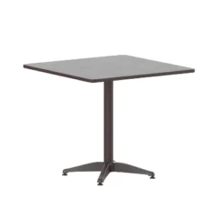 Emma And Oliver 31.5'' Square Aluminum Indoor-Outdoor Table With Base -Emma And Oliver GUEST 29fbeade 4509 4411 9008 ab0faf3857fa