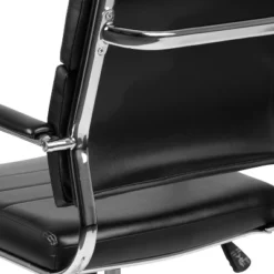 Emma And Oliver Mid-Back LeatherSoft Contemporary Panel Executive Swivel Office Chair -Emma And Oliver GUEST 2a2c641d f032 40bd 905b e5cbab8fc8b7