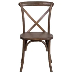 Emma And Oliver Stackable Wood Cross Back Dining Chair -Emma And Oliver GUEST 2b7a7c55 2380 4469 b110 819e42bd9a4b