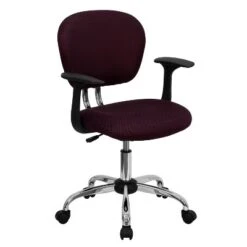 Emma And Oliver Mid-Back Mesh Padded Swivel Task Office Chair With Chrome Base And Arms -Emma And Oliver GUEST 2c570a08 f986 407d bdb9 5bcd95c4a4bc