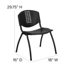 Emma And Oliver Black Plastic Office Side Stack Chair With Oval Cutout Back 11 Emma And Oliver Black Plastic Office Side Stack Chair With Oval Cutout Back -Emma And Oliver GUEST 2d4865ba 8321 4775 a338 2baa1c5a0741