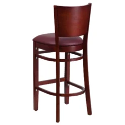 Emma And Oliver Solid Back Wooden Restaurant Dining Barstool -Emma And Oliver GUEST 2ddef932 34d2 4a43 a3d5 e1792a4eca35