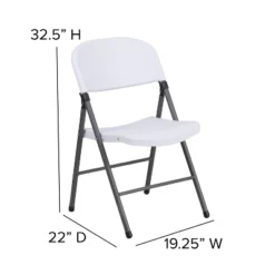Emma And Oliver 2 Pack Home & Office 330 Lb. Capacity Foldable Plastic Chair -Emma And Oliver GUEST 2e37cb9a 2629 4640 be57 a383d22b999f