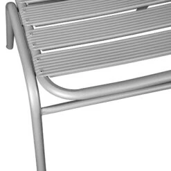 Emma And Oliver Aluminum Commercial Indoor-Outdoor Armless Restaurant Stack Chair With Triple Slat Back -Emma And Oliver GUEST 2e5da370 435d 4b06 9d47 b46ef7cec6fa