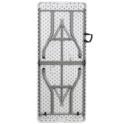 Emma And Oliver 6-Foot Bi-Fold Granite White Plastic Folding Table With Carrying Handle -Emma And Oliver GUEST 2efe0082 aafa 435e a67a d32c12d22df0