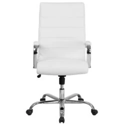 Emma And Oliver High Back Executive Swivel Office Chair With Metal Frame And Arms -Emma And Oliver GUEST 2ff6cfa0 db97 4e60 8ede 1c9dab622390