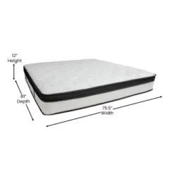 Emma And Oliver 12 Inch Hybrid Memory Foam Pocket Spring Mattress, Mattress In A Box -Emma And Oliver GUEST 3037999b d2fc 4c4b 80ef 55b5ab154ede