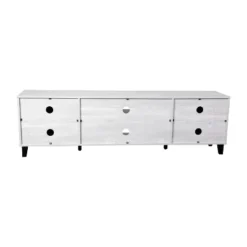 Emma And Oliver 70" Mid-Century Modern TV Stand With Doors And Adjustable Shelves In Gray For TV's Up To 60" -Emma And Oliver GUEST 312687e5 f171 436f af9a 9919862a2cd6