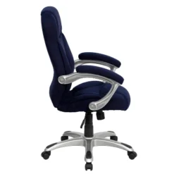 Emma And Oliver High Back Executive Ergonomic Office Chair With Silver Nylon Base And Arms -Emma And Oliver GUEST 33a33ab1 b5ce 4667 94ed 9d457ada896e