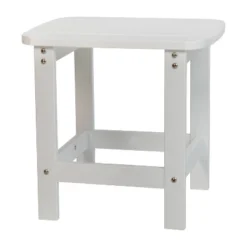 Emma And Oliver Indoor/Outdoor Polyresin Adirondack Side Table For Porch, Patio, Or Sunroom -Emma And Oliver GUEST 346a01dd bf69 4de3 9986 746c0d49a73f 3