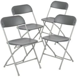 Emma And Oliver 650 Lb. Capacity Premium Home And Event Plastic Folding Chair (4 Pack) -Emma And Oliver GUEST 34f18481 9071 406b 9e80 436ec50002b4
