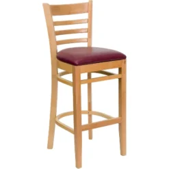 Emma And Oliver Ladder Back Wooden Restaurant Dining Barstool -Emma And Oliver GUEST 35187be9 8905 4c5c b436 6f6198ccc9e5