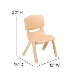 Emma And Oliver 10 Pack Plastic Stackable School Chair With 12" Seat Height -Emma And Oliver GUEST 352a1067 07e6 4862 a992 0f69a183231e