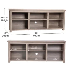 Emma And Oliver Cube Style TV Stand For Up To 80" TV's - 65" Media Console With 6 Open Storage Shelves -Emma And Oliver GUEST 355fcddf a60e 4ada bd09 cbb7b4e2b01b