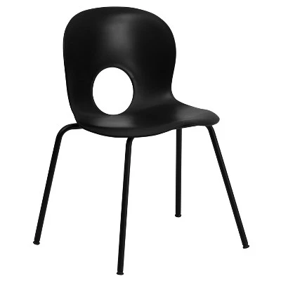 Emma And Oliver Multipurpose Designer Plastic Cafe Stack Chair 10 Emma And Oliver Multipurpose Designer Plastic Cafe Stack Chair - Image 10