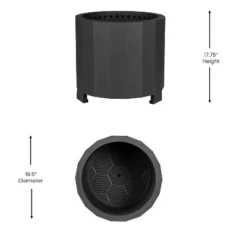 Emma And Oliver Steel Portable Smokeless Wood Burning Firepit With Waterproof Cover For Outdoor Use -Emma And Oliver GUEST 3726420c 7328 4cd7 97a5 8d0eec4773b7