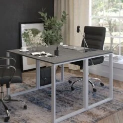 Emma And Oliver Industrial Modern Desk-47"L Commercial Grade Home Office Desk 21 Emma And Oliver Industrial Modern Desk-47"L Commercial Grade Home Office Desk -Emma And Oliver GUEST 37397a0d 311d 46d5 a190 542c79ac7464